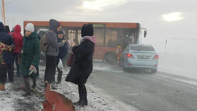 Место ДТП на автодороге Норильск-Алыкель