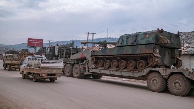 Турецкая военная техника в провинции Идлиб