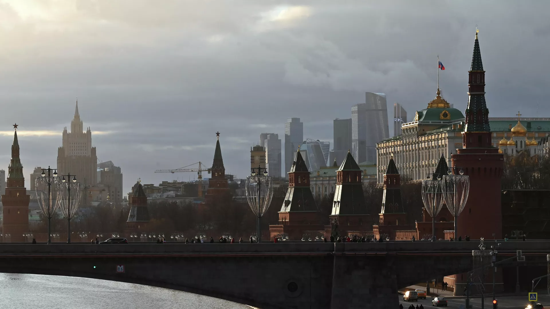 Большой Москворецкий мост и Московский Кремль - РИА Новости, 1920, 16.02.2022