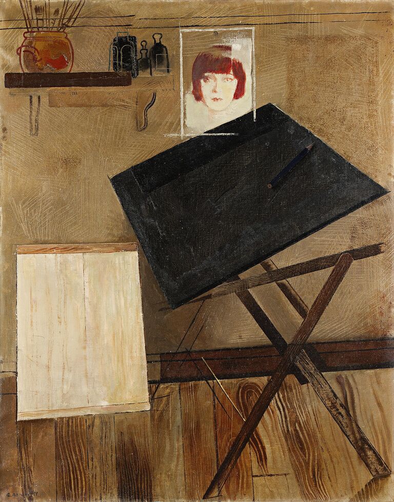 Мастерская. Художник Ю.П. Анненков 