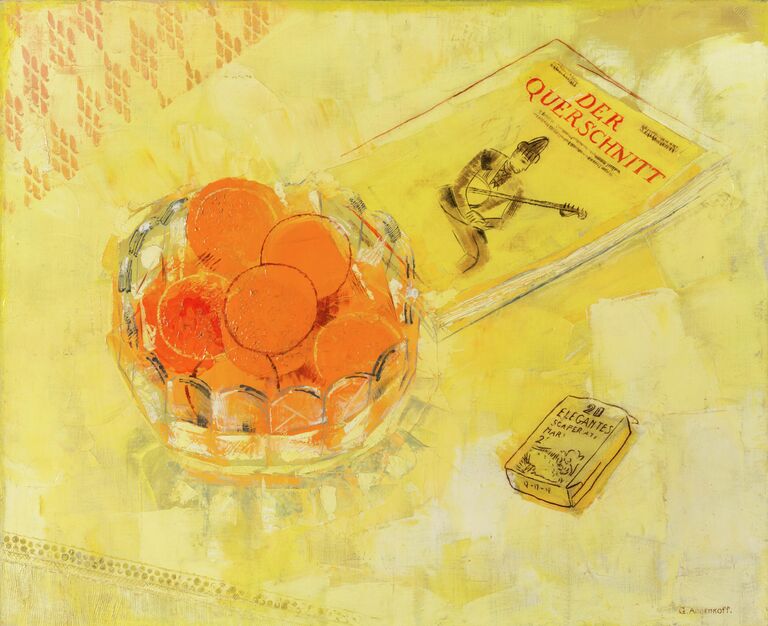 Натюрморт с апельсинами. Художник Ю.П. Анненков 