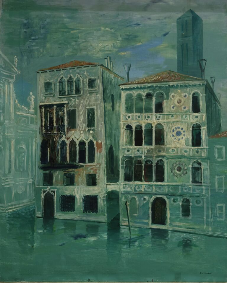  Палаццо Дарио.  Художник Ю.П. Анненков 