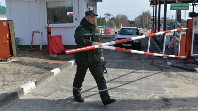 Сотрудник белорусской пограничной службы