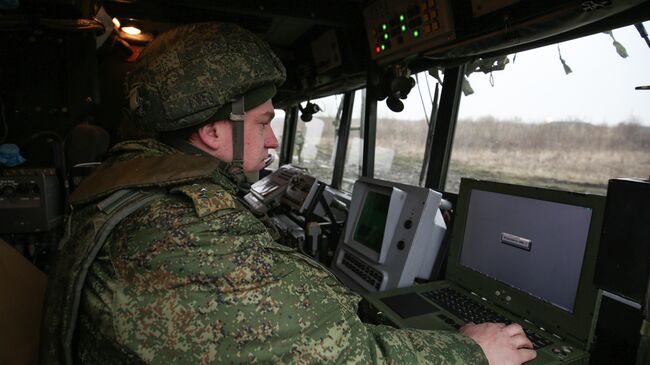 Военнослужащий во время учений