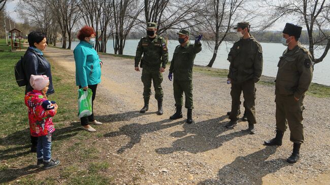 На Ставрополье казаки следят за соблюдением домашнего режима