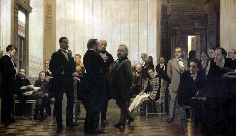 Репродукция картины Славянский композиторы Репродукция картины Славянский композиторы