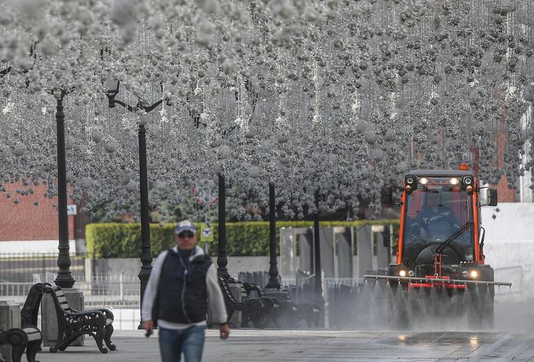 Дезинфекция улиц Москвы