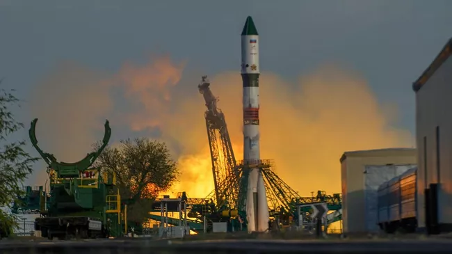 Пуск ракеты-носителя Союз-2.1а с ТГК Прогресс МС-14