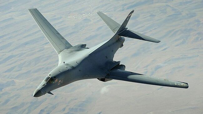 Стратегический бомбардировщик ВВС США B-1 Lancer. Архивное фото