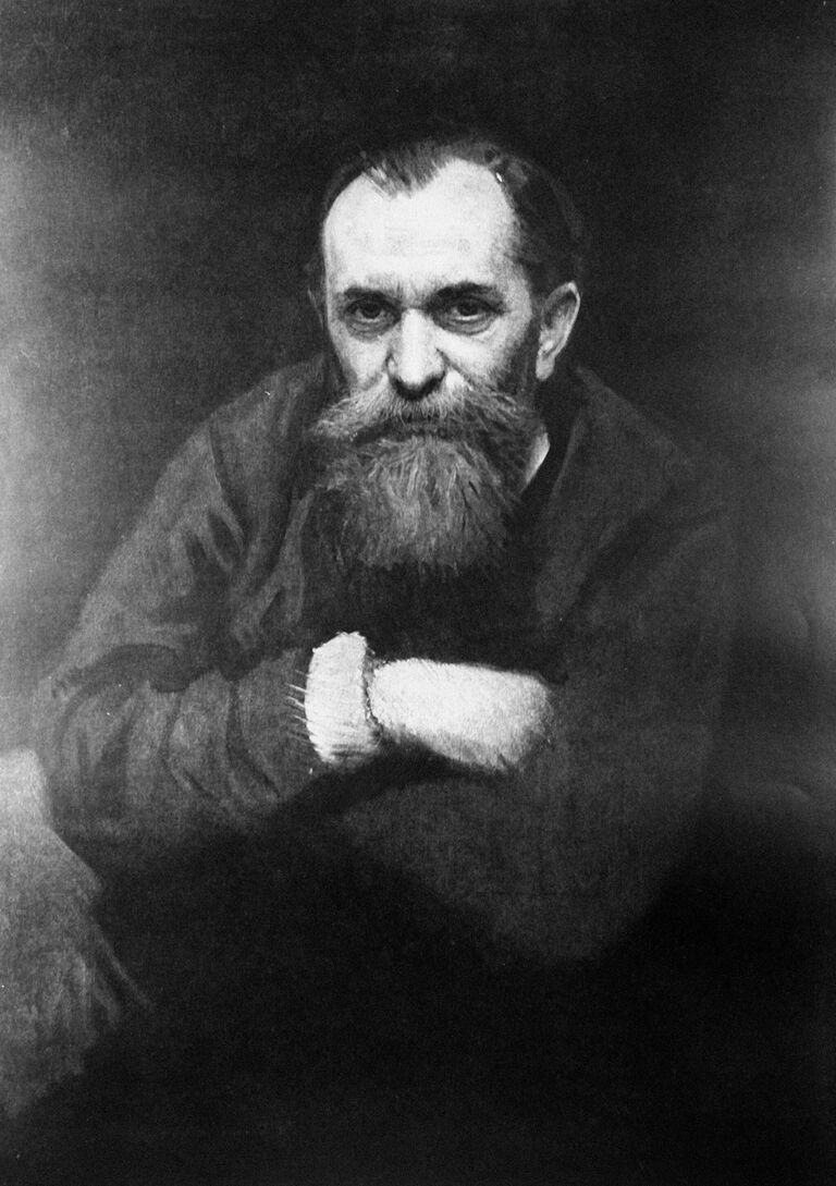 Портрет русского живописца Василия Григорьевича Перова. Работа художника Ивана Николаевича Крамского.