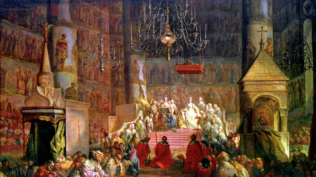 Репродукция картины Коронация Екатерины Второй, Масло. 1784г. Художник Стефано Торелли