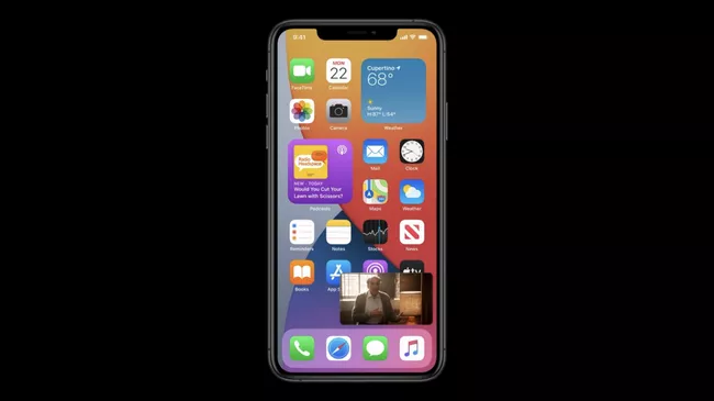 Скриншот с конференции для разработчиков Apple WWDC 2020