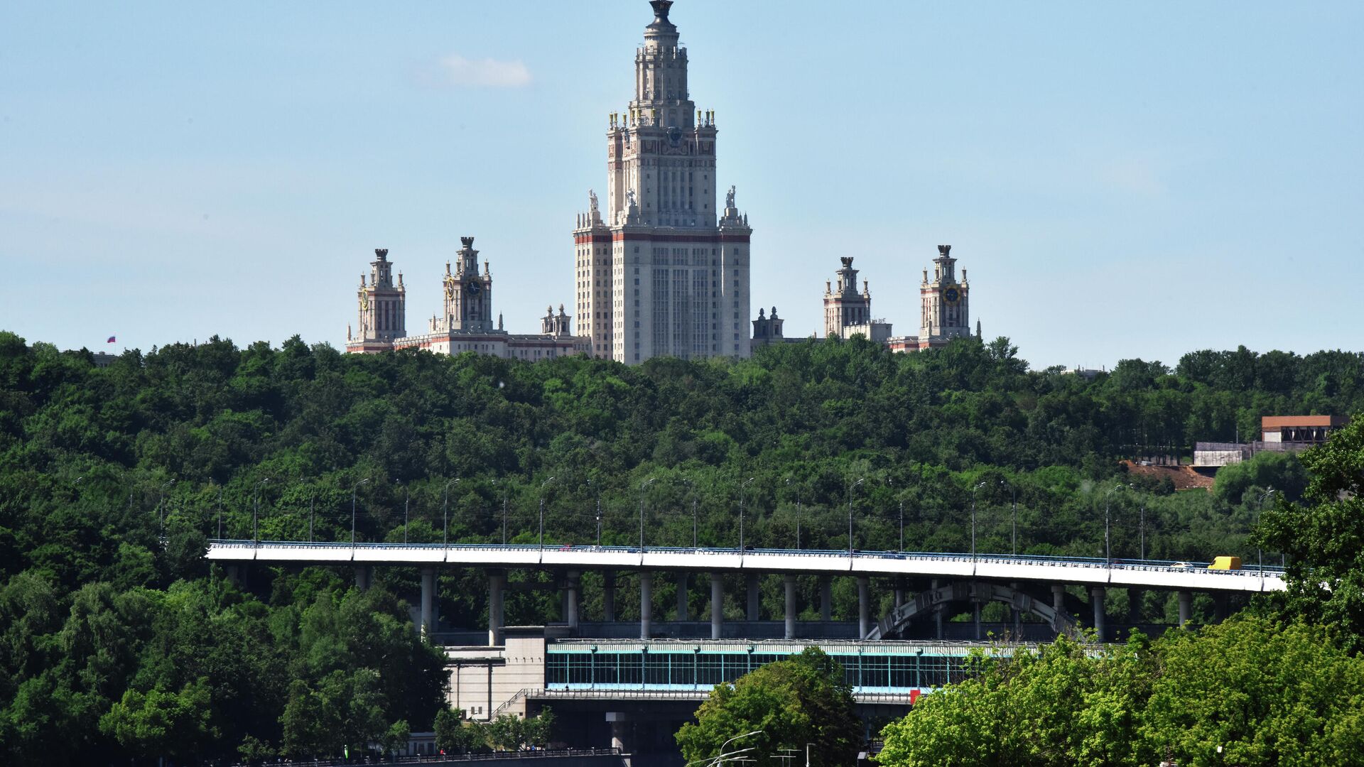 Мост Лужники через Москву-реку - РИА Новости, 1920, 17.10.2022