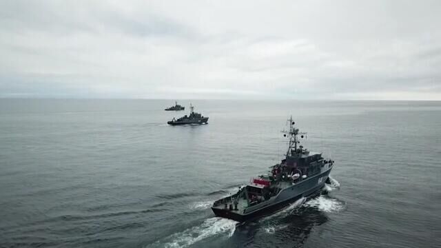 Крейсеры ВМФ РФ на учениях в Баренцевом море - РИА Новости, 1920, 07.06.2021