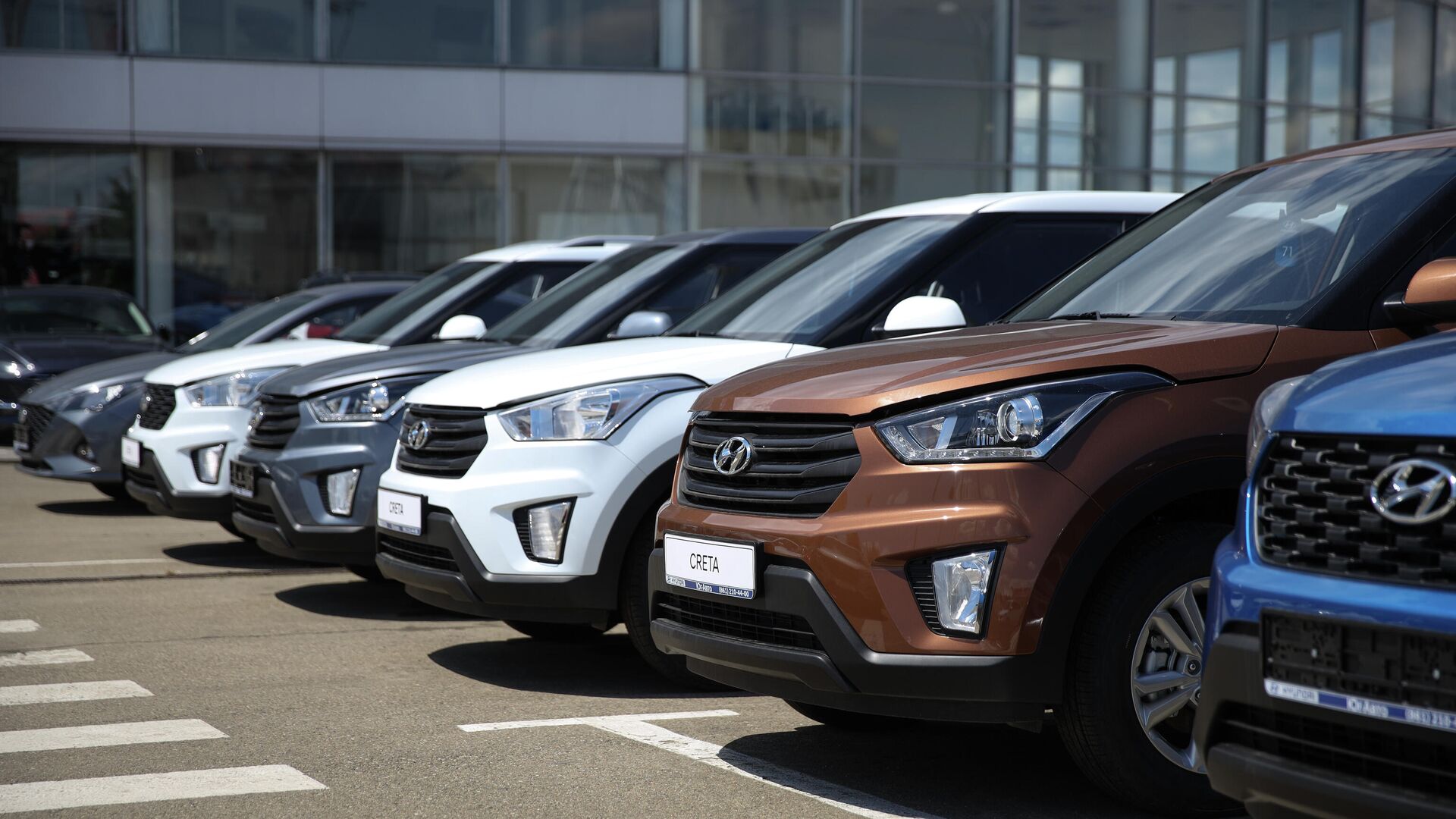 Автомобили Hyundai Creta в автосалоне компании Юг-авто в Краснодаре - РИА Новости, 1920, 11.10.2020