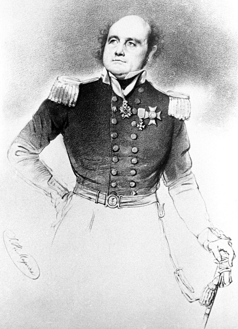 Портрет английского полярного исследователя Джона Франклина.