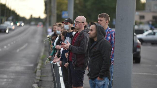 Первая акция протеста в спальном районе Гомеля 