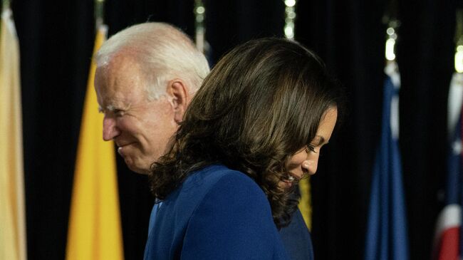 Кандидат в президенты США Джо Байден и сенатор Камала Харрис 