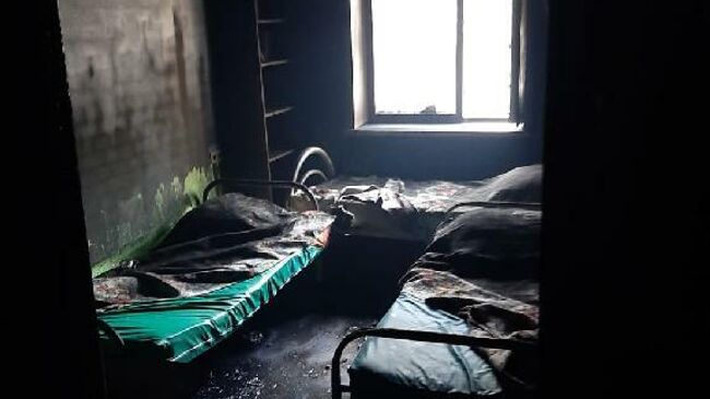 Пожар в наркологической клинике в Красноярске