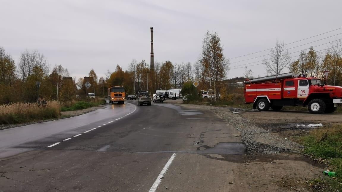 Азотная кислота разлилась на дорожное полотно в Комсомольске-на-Амуре - РИА Новости, 1920, 03.10.2020