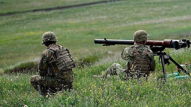 Военные учения с участием спецподразделений ВС Грузии, Турции и Азербайджана Кавказский орел - РИА Новости, 1920, 09.10.2020