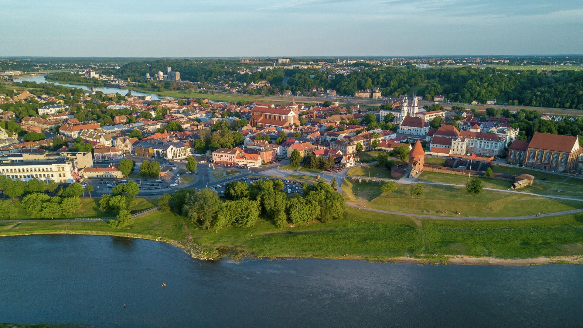 Вид на центр города Каунас в Литве - РИА Новости, 1920, 04.04.2023