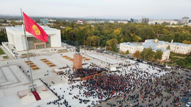 Ситуация в центре Бишкека