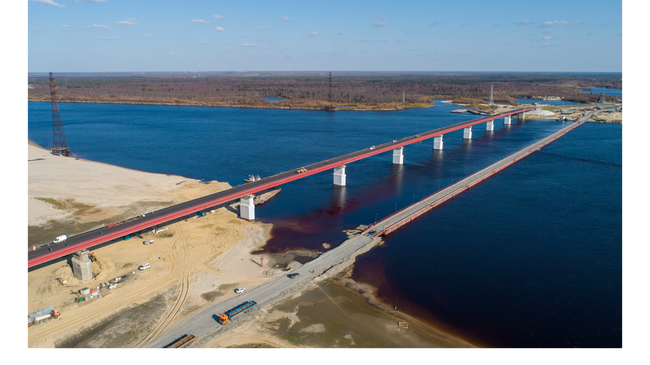 Новый мост через реку Пур 