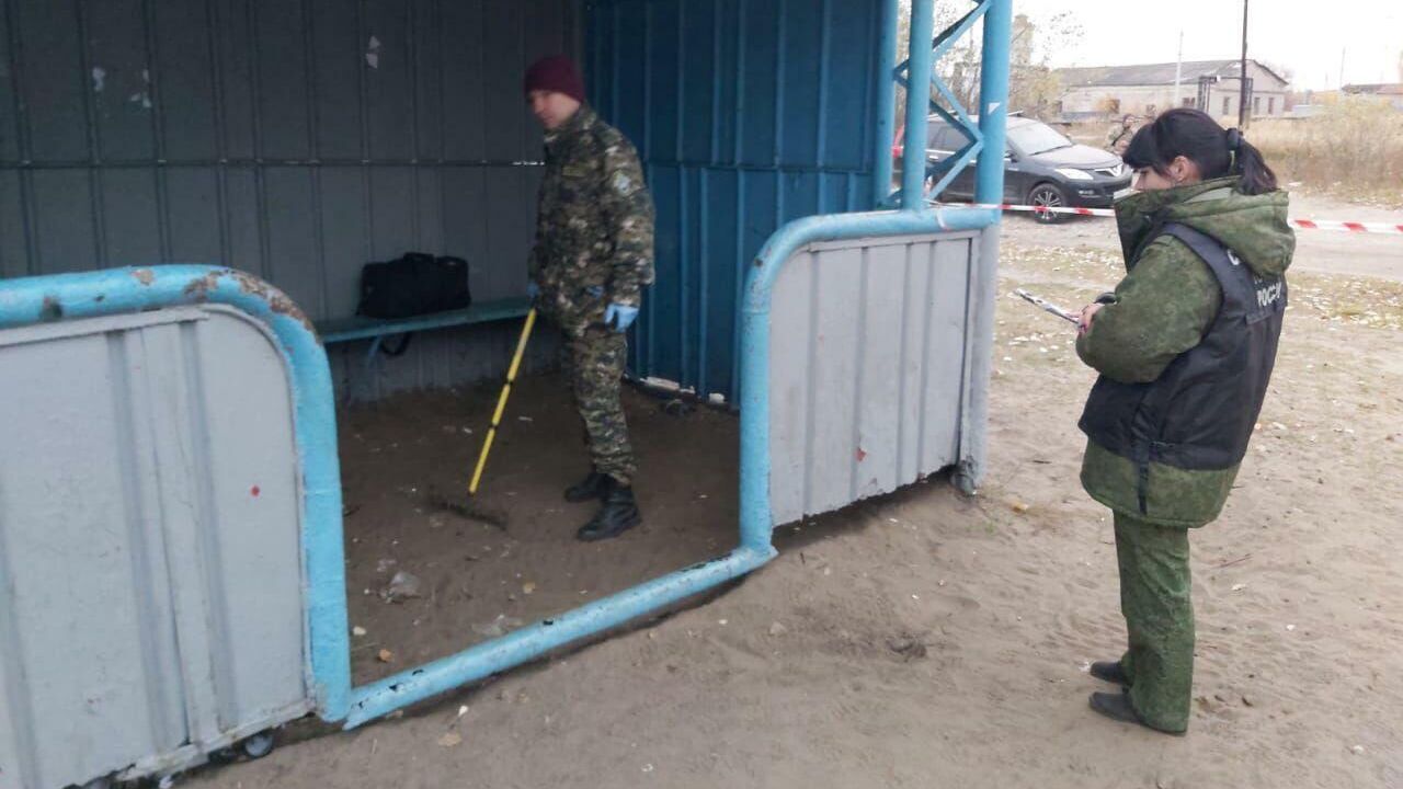 Следователи на месте стрельбы в поселке Большеорловское Нижегородской области - РИА Новости, 1920, 15.10.2020