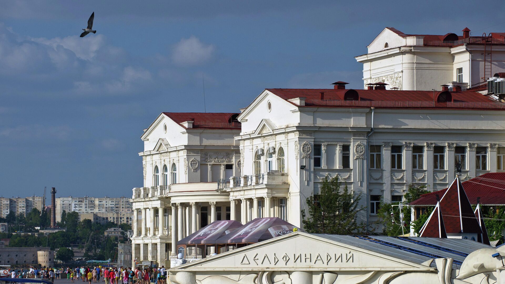 Здания дельфинария и Дворца детского и юношеского творчества в Севастополе - РИА Новости, 1920, 19.12.2020