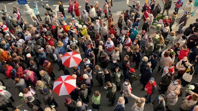 Шествие в центре Минска