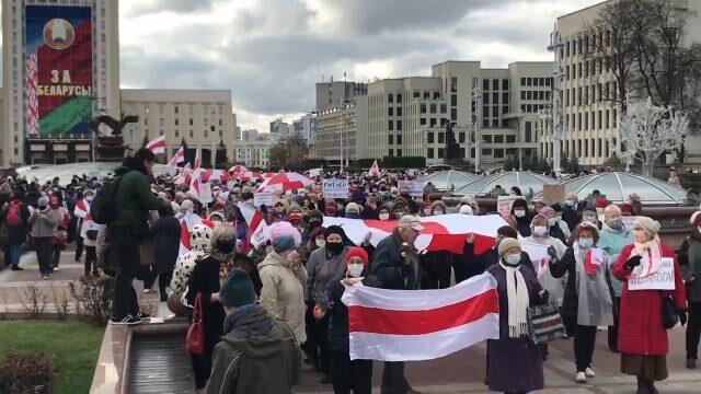 Кадры протестного марша пенсионеров в Минске - РИА Новости, 1920, 09.11.2020