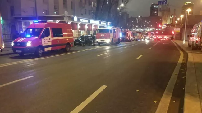 Пожар в Москве на набережной Тараса Шевченко, дом 1