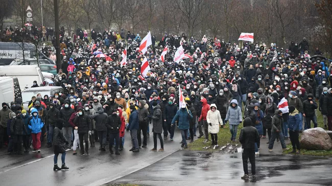 Акция протеста в Минске