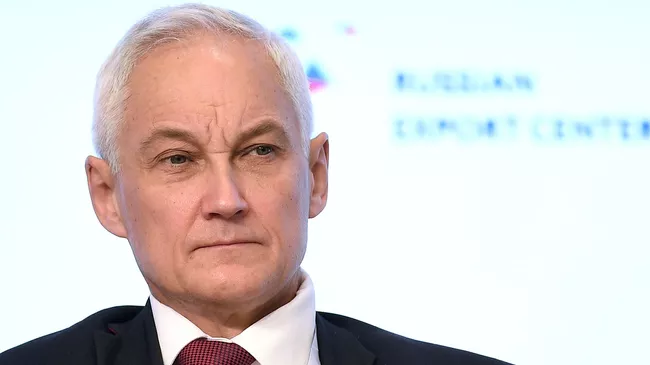 Первый заместитель председателя правительства РФ Андрей Белоусов во время встречи с экспортерами в рамках Международного экспортного форума Сделано в России - 2020