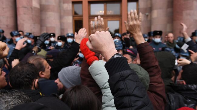 Акция протеста в Ереване