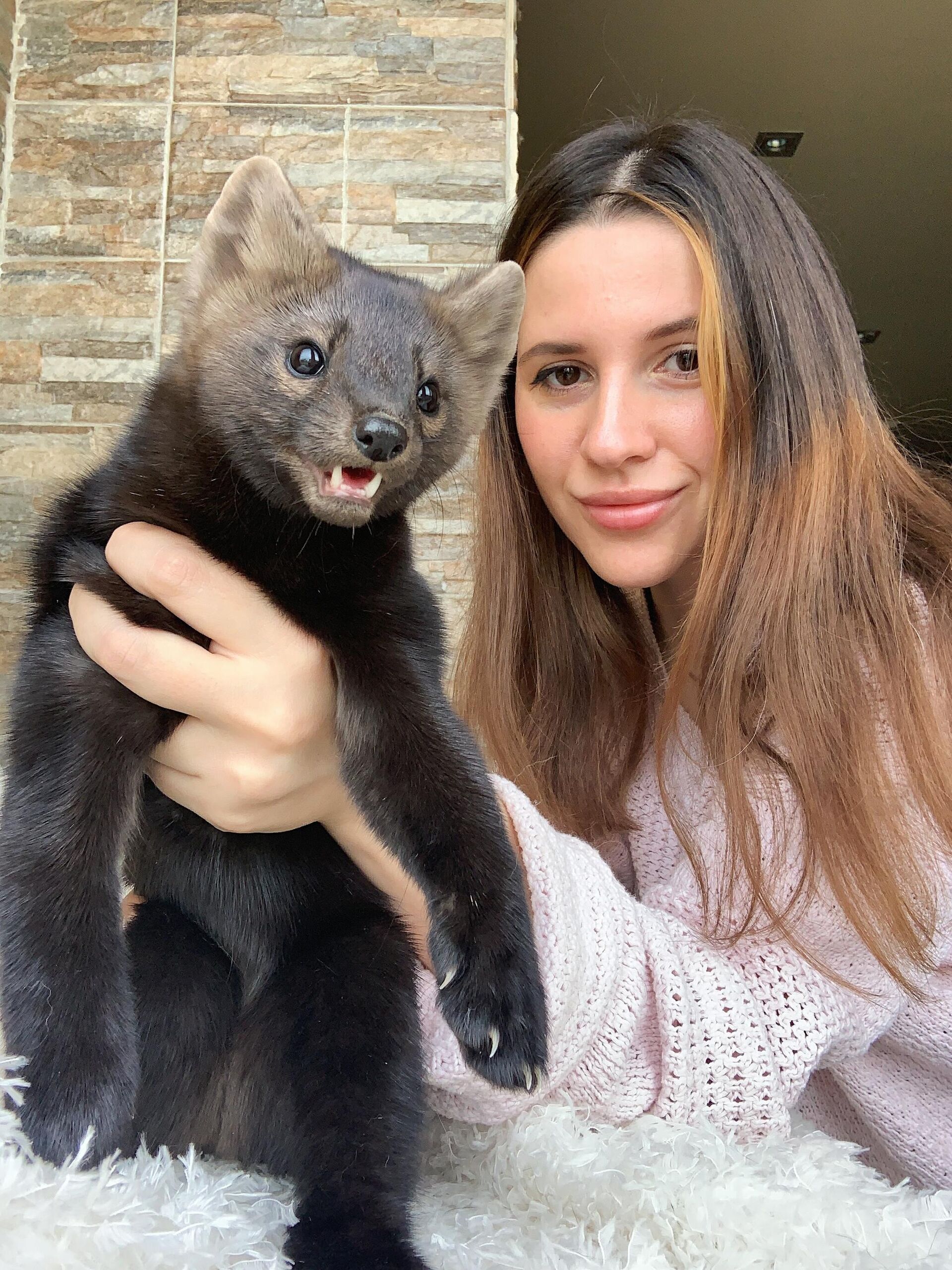 Соболь Умора и ее хозяйка Евгения Федорченко - РИА Новости, 1920, 16.12.2020