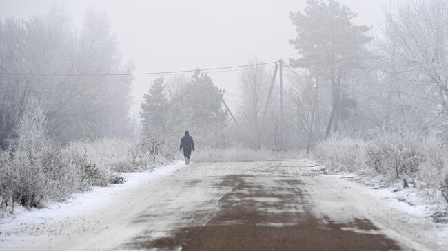 Снег в пригороде Казани