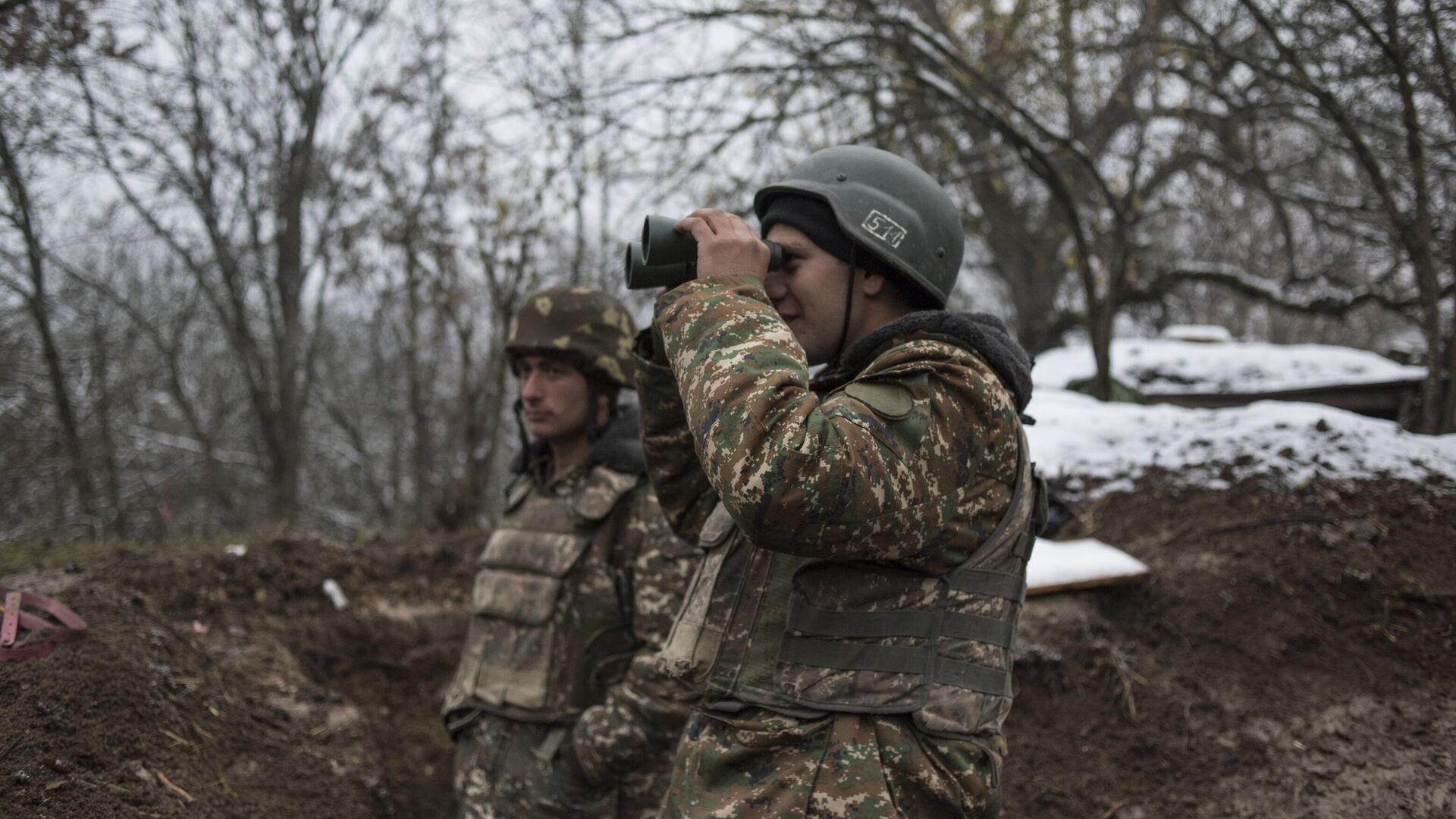 Военнослужащие армии обороны непризнанной Нагорно-Карабахской республики - РИА Новости, 1920, 09.01.2021