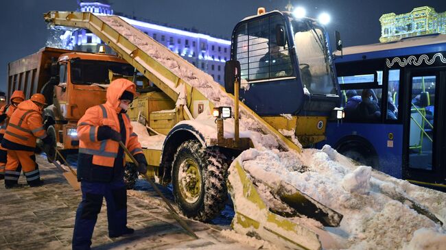 Снегопад в Москве