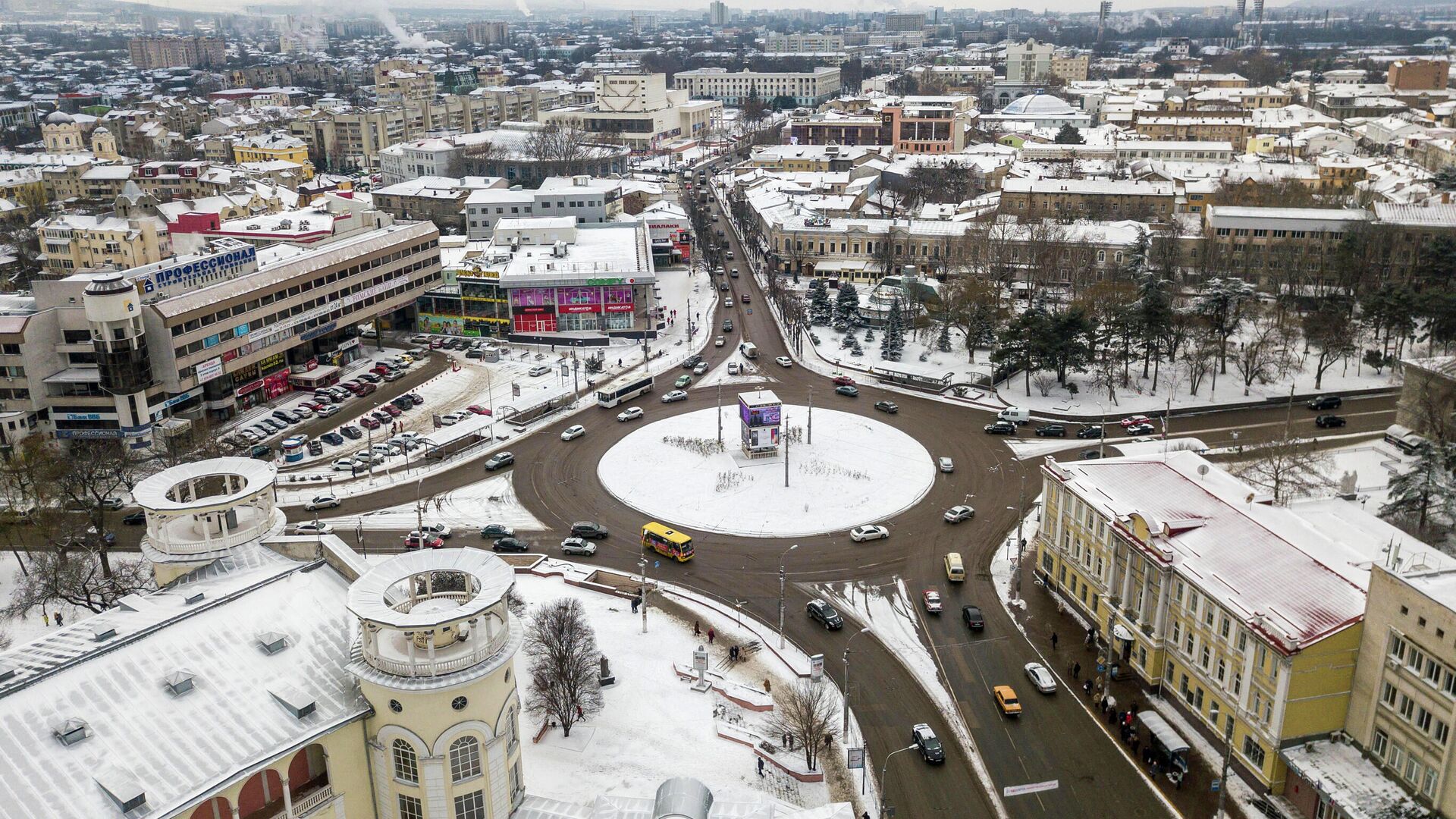 Заснеженный Симферополь - РИА Новости, 1920, 10.12.2022