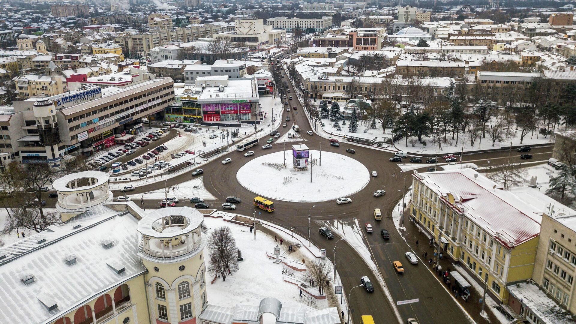 Заснеженный Симферополь - РИА Новости, 1920, 24.02.2021