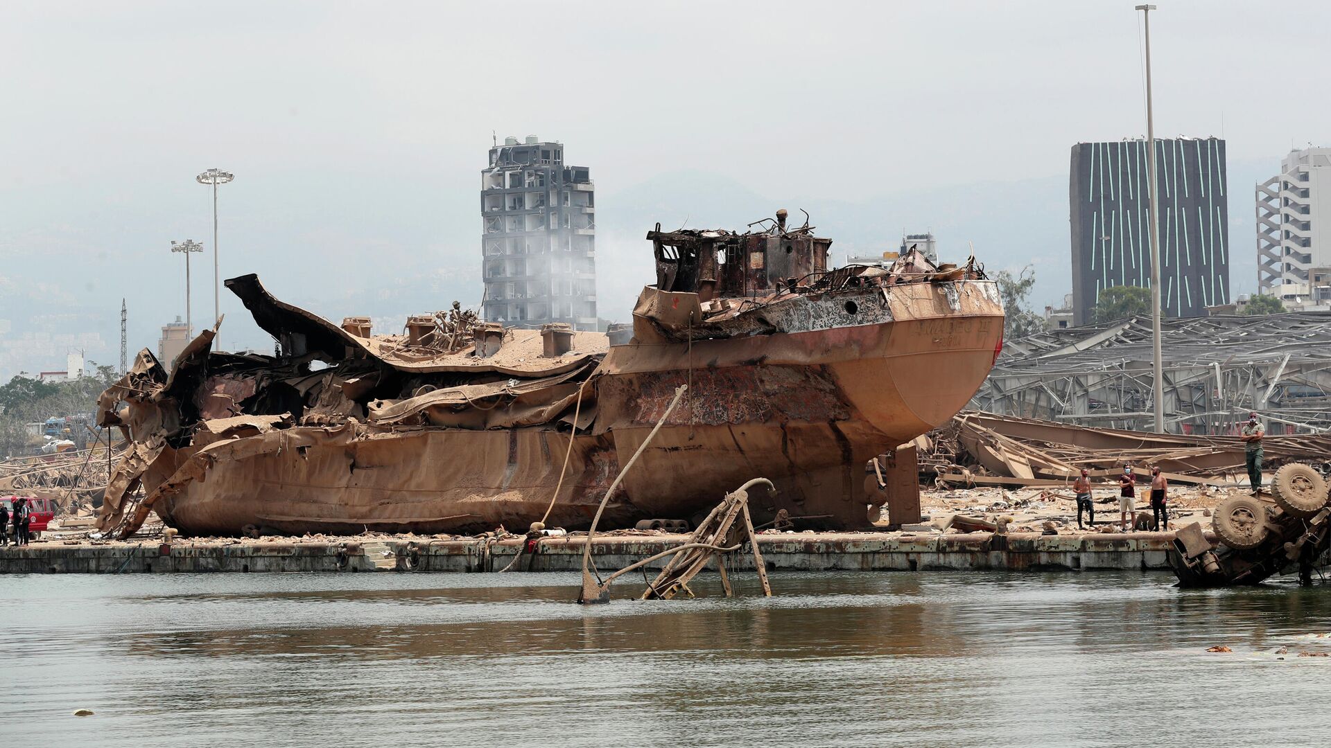 Последствия взрыва в порту Бейрута - РИА Новости, 1920, 22.01.2021