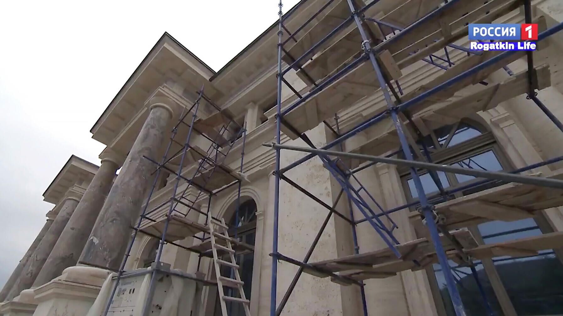 Кадр из репортажа телеканала Россия 1 о строящемся объекте в Прасковеевке Кадр из репортажа телеканала Россия 1 о строящемся объекте в Прасковеевке - РИА Новости, 1920, 29.01.2021