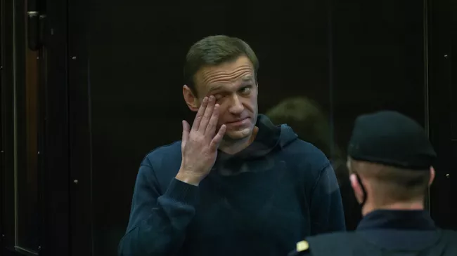 Алексей Навальный на заседании Московского городского суда