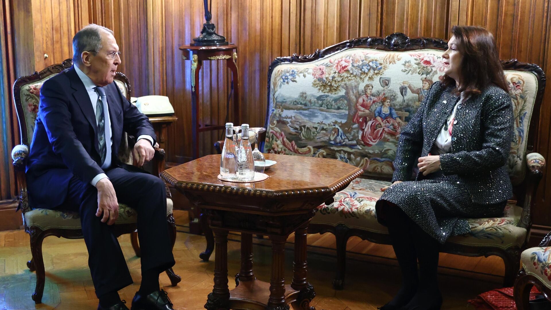 Министр иностранных дел РФ Сергей Лавров и министр иностранных дел Швеции Анн Линде во время встречи в Москве - РИА Новости, 1920, 16.05.2022