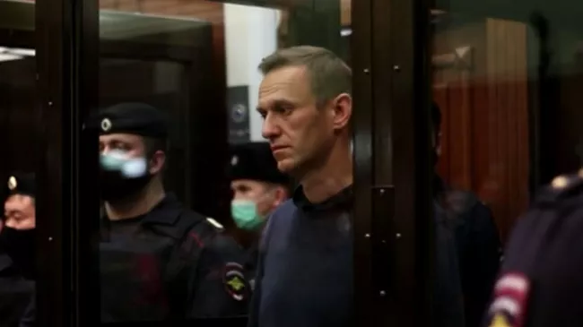 Оглашение приговора Алексею Навальному в Московском городском суде. Кадр видео