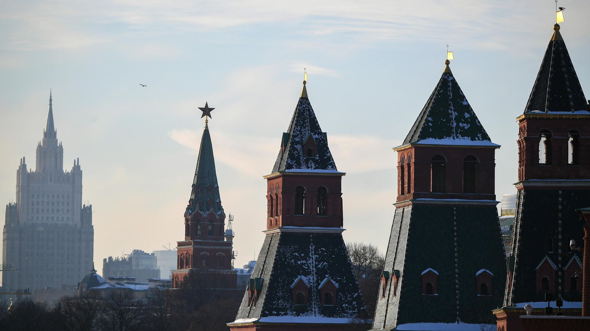 Кремлевские башни в Москве - РИА Новости, 1920, 15.02.2022