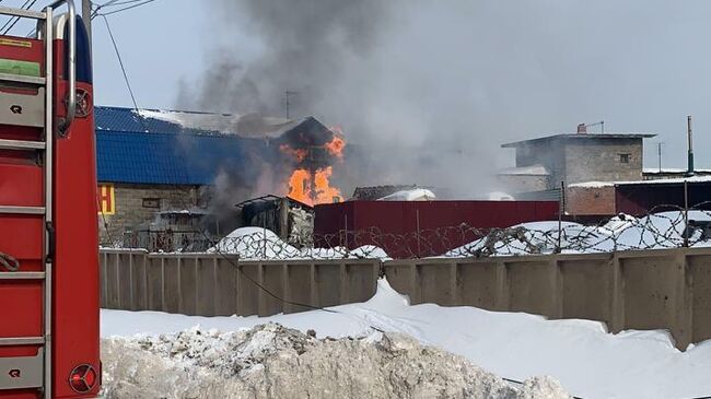 Пожар на газовой заправке в Новой Москве 