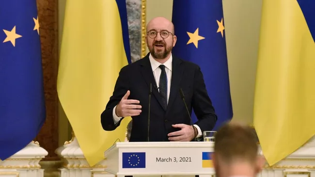 Президент Европейского союза Шарль Мишель в Киеве 